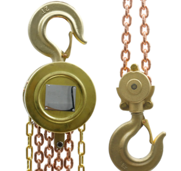 建議用防爆手拉葫蘆吊裝特殊類型的石化管廊管道