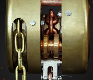 防爆手拉葫蘆的各個零部件所用的防爆材料有所不同